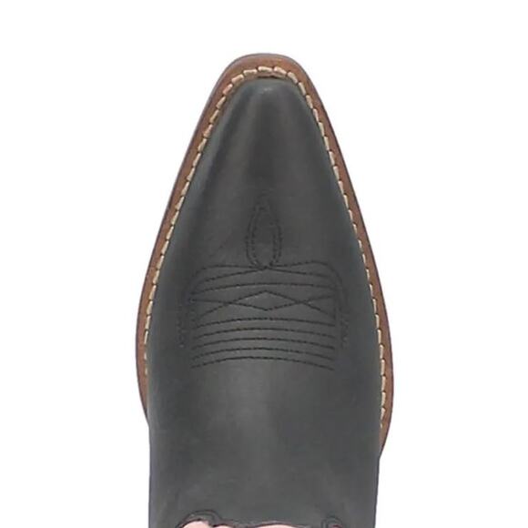 NWT Dingo Goodness Gracious Leather Floral Western Boot Black/Pink Size 7.5 - Picture 5 of 9